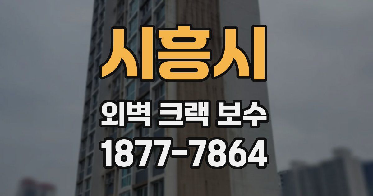 시흥시 외벽 크랙 보수