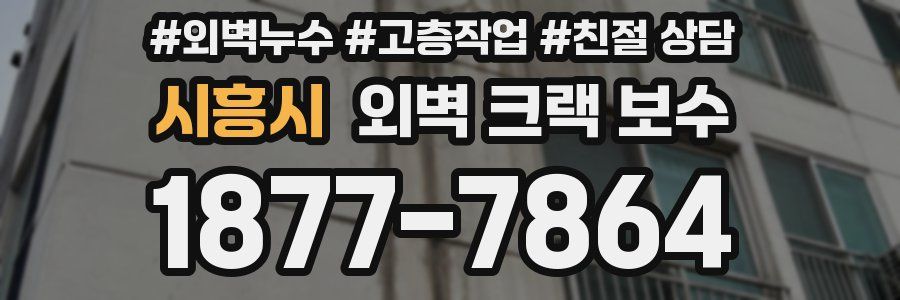 시흥시 외벽 크랙 보수