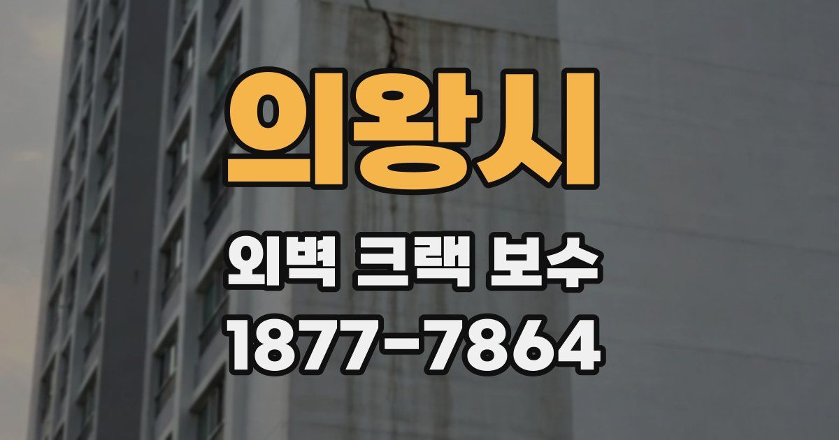 의왕시 외벽 크랙 보수