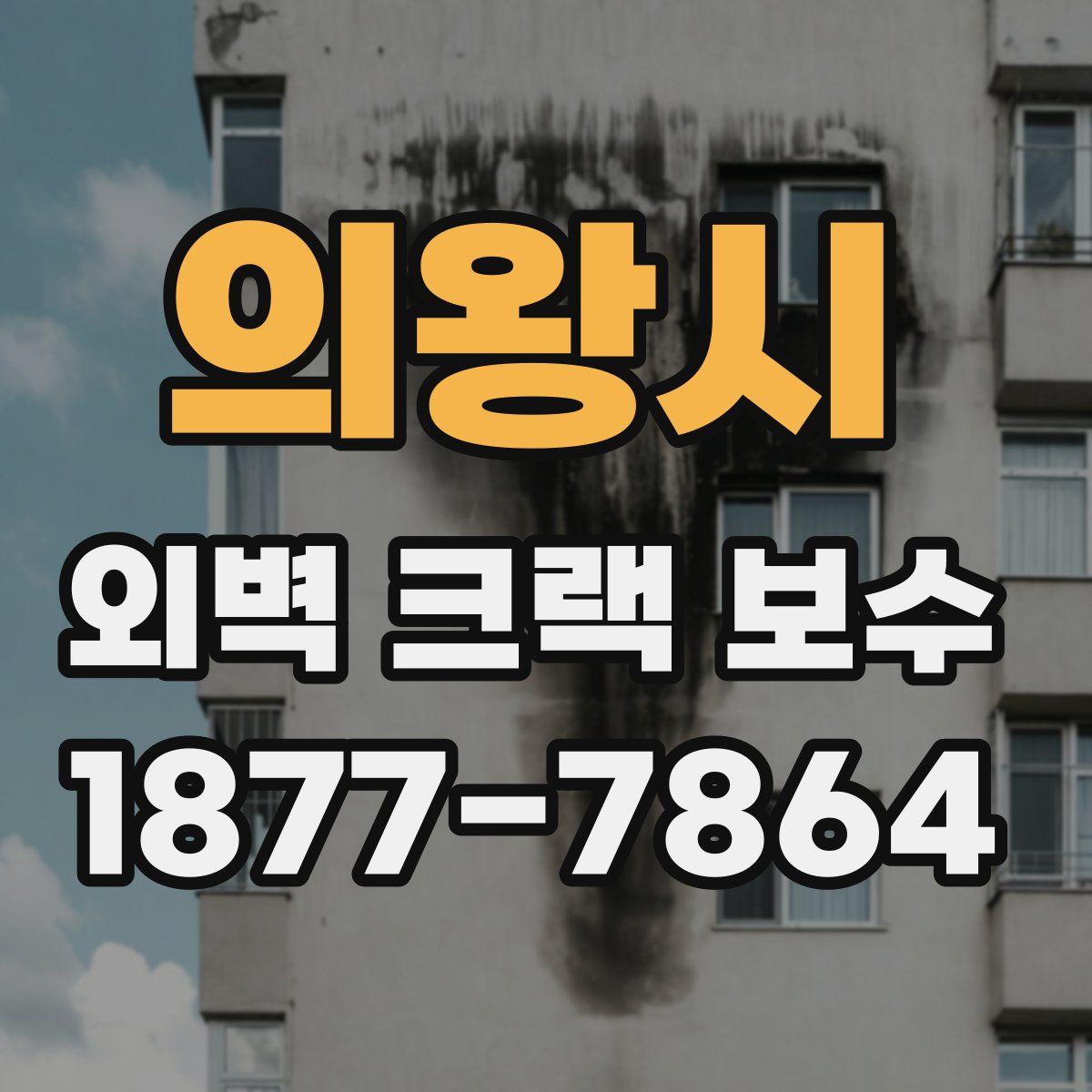 의왕시 외벽 크랙 보수