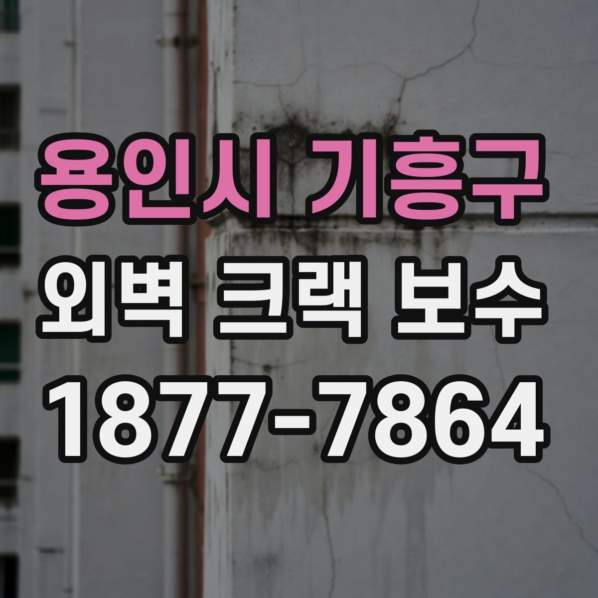 용인시 기흥구 외벽 크랙 보수