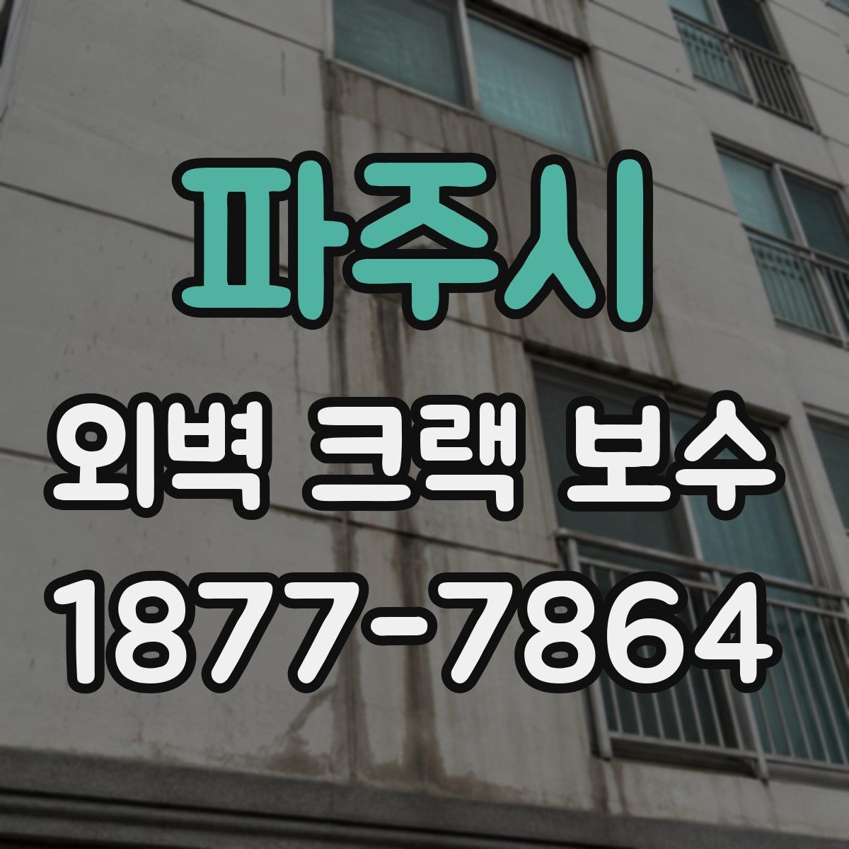 파주시 외벽 크랙 보수