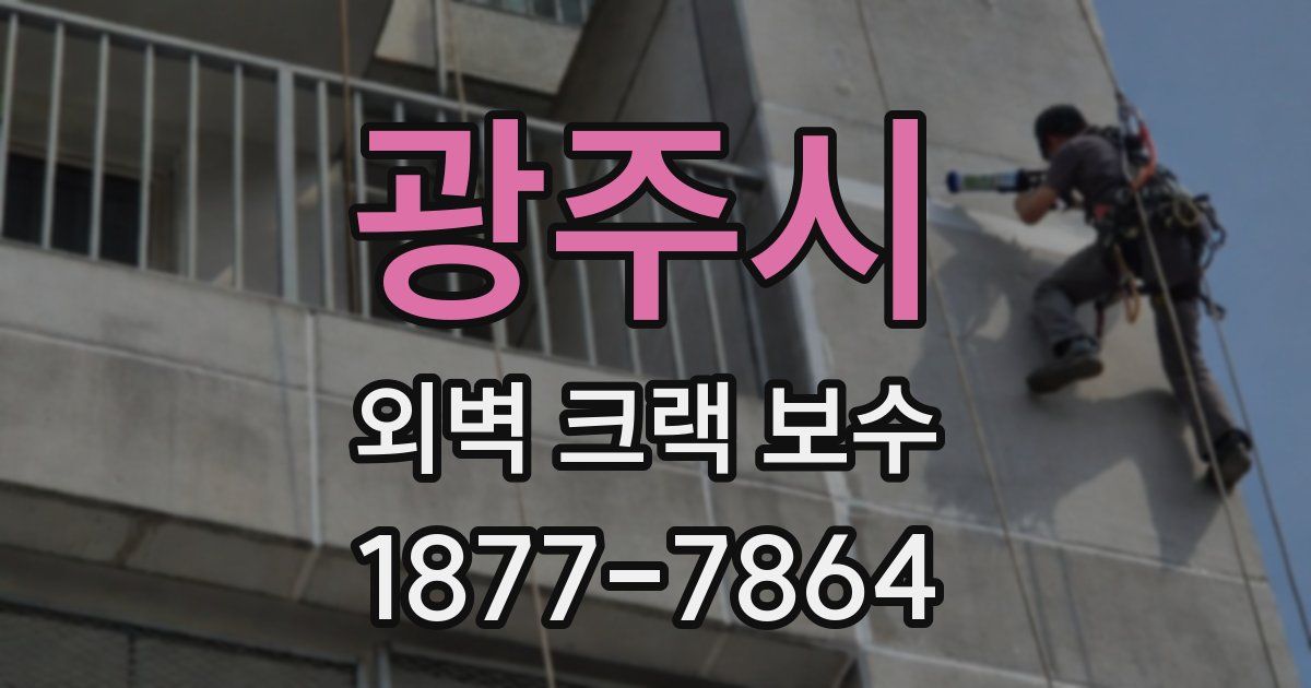 광주시 외벽 크랙 보수