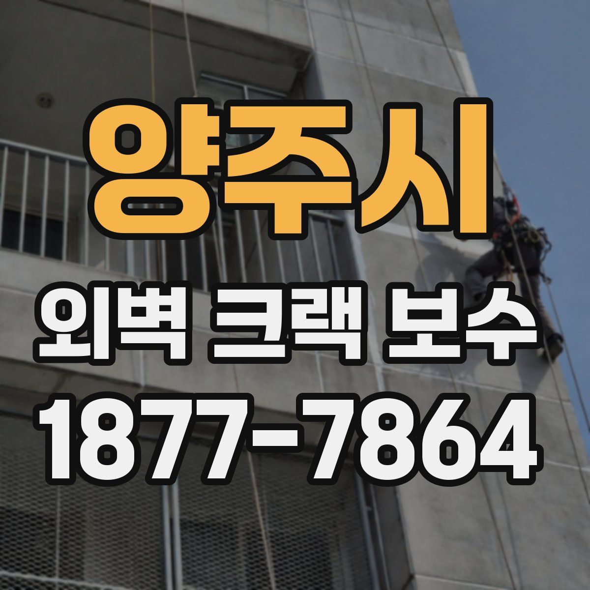 양주시 외벽 크랙 보수