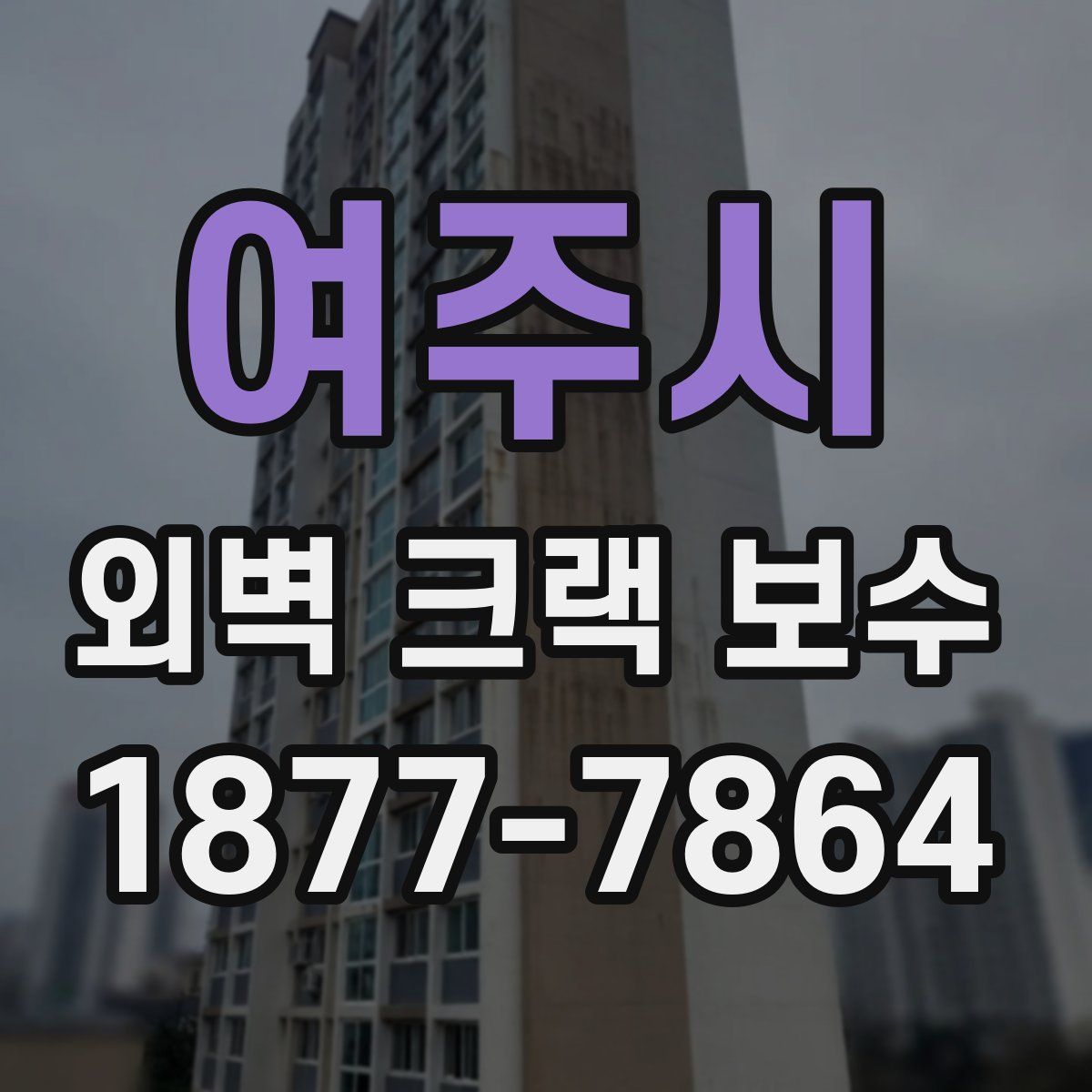 여주시 외벽 크랙 보수