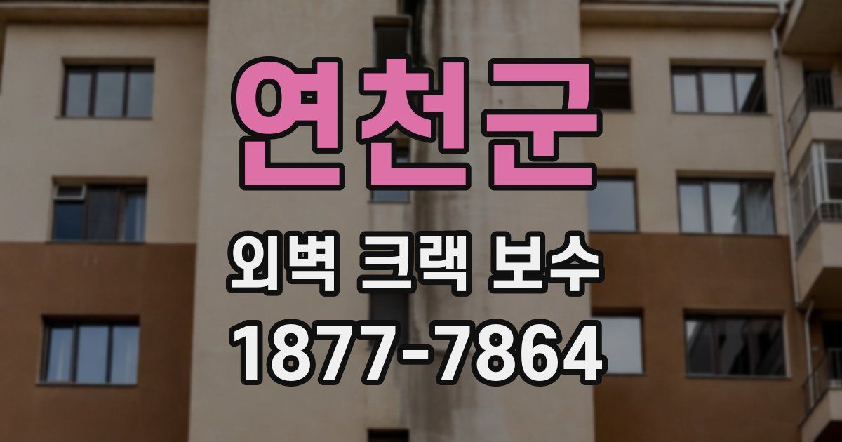 연천군 외벽 크랙 보수