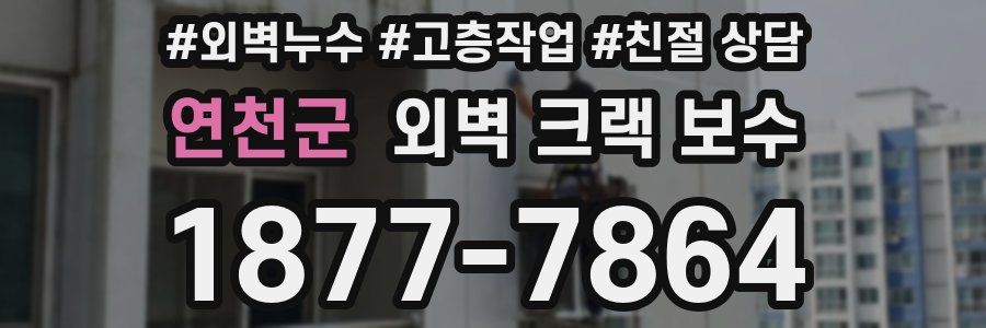 연천군 외벽 크랙 보수
