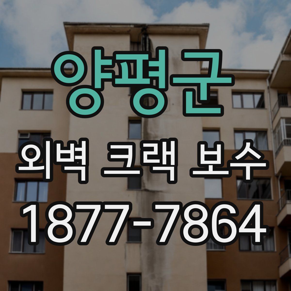 양평군 외벽 크랙 보수
