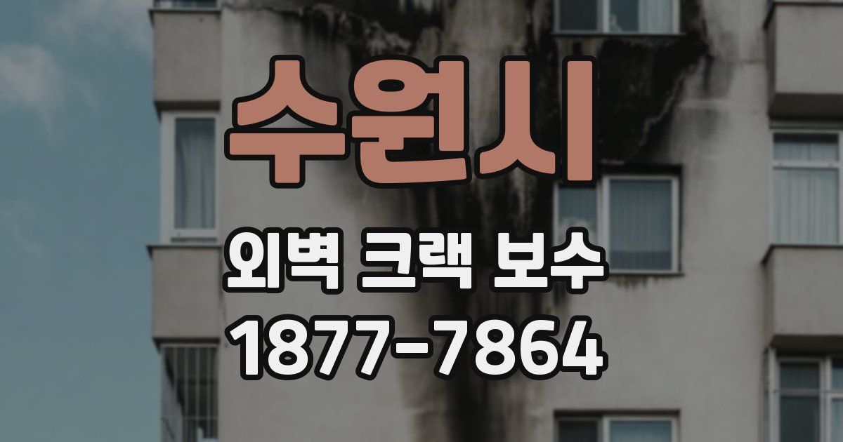 수원시 외벽 크랙 보수