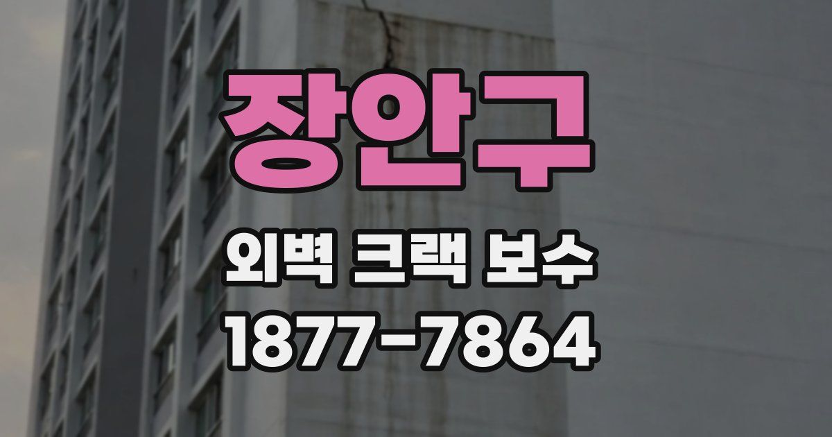 장안구 외벽 크랙 보수