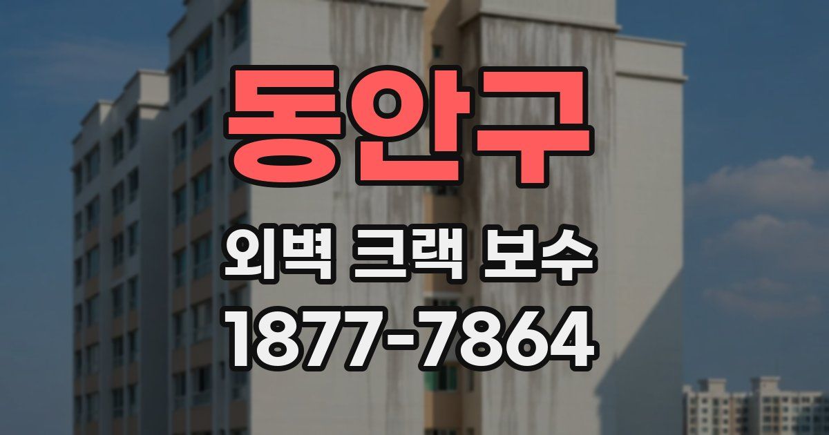 동안구 외벽 크랙 보수