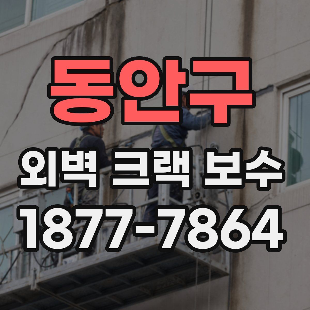 동안구 외벽 크랙 보수