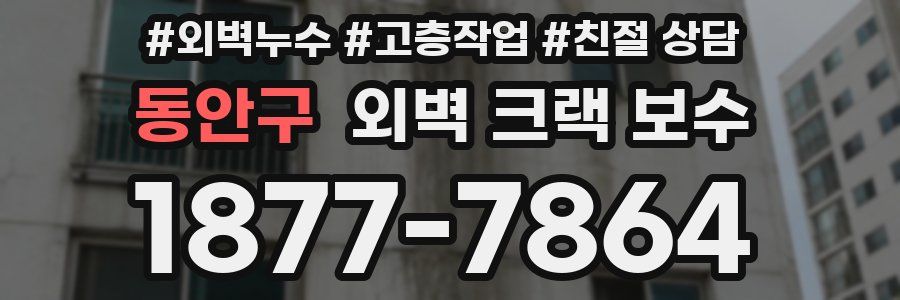 동안구 외벽 크랙 보수
