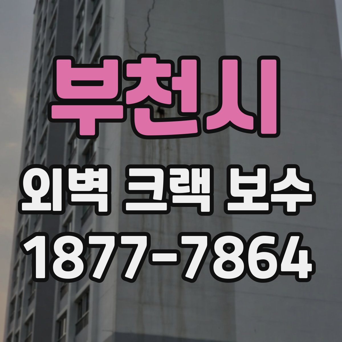 부천시 외벽 크랙 보수