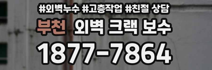 부천 외벽 크랙 보수