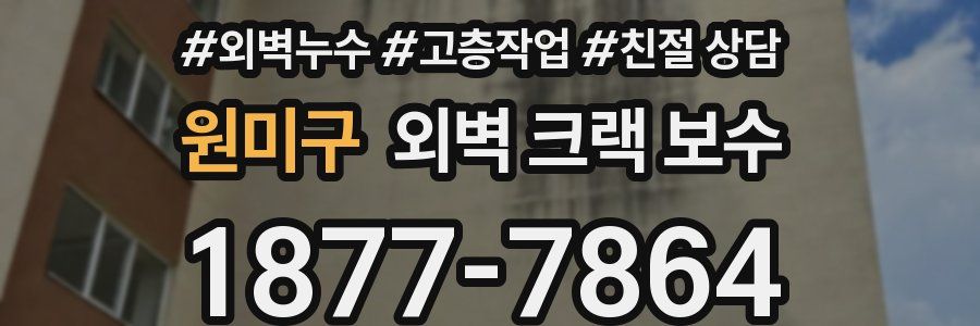 원미구 외벽 크랙 보수
