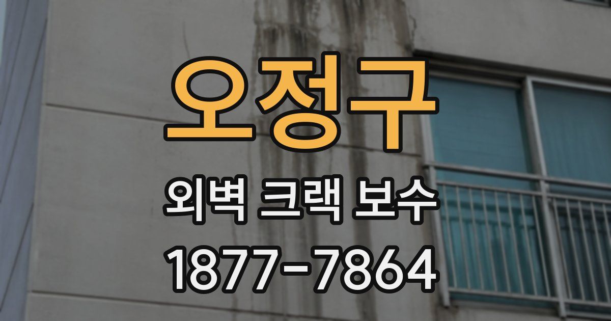 오정구 외벽 크랙 보수