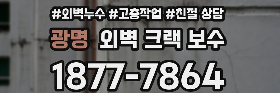 광명 외벽 크랙 보수
