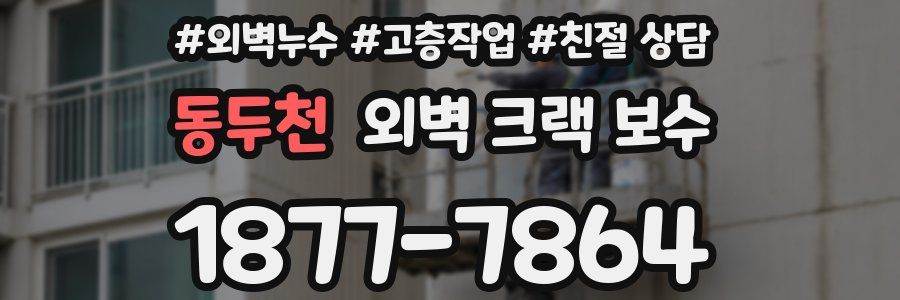 동두천 외벽 크랙 보수