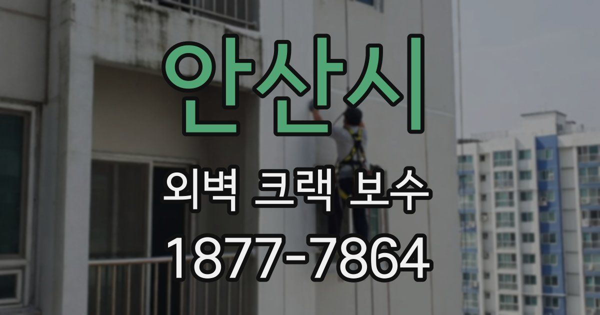 안산시 외벽 크랙 보수