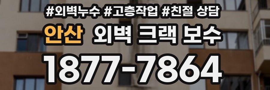 안산 외벽 크랙 보수