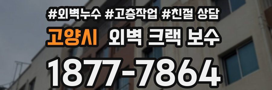 고양시 외벽 크랙 보수