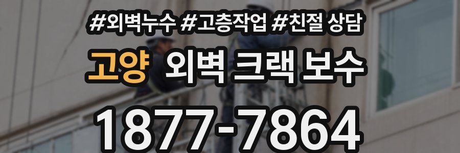 고양 외벽 크랙 보수