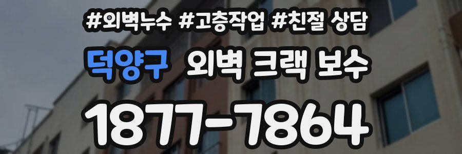 덕양구 외벽 크랙 보수