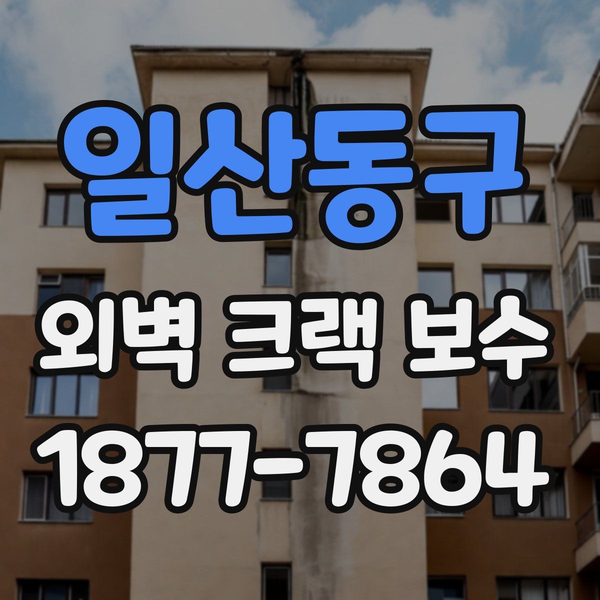 일산동구 외벽 크랙 보수