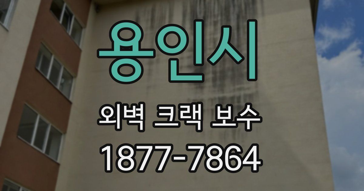 용인시 외벽 크랙 보수