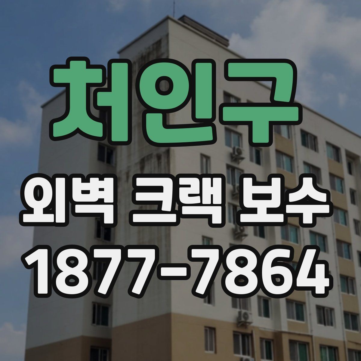 처인구 외벽 크랙 보수 공사 전후 관리 체크포인트