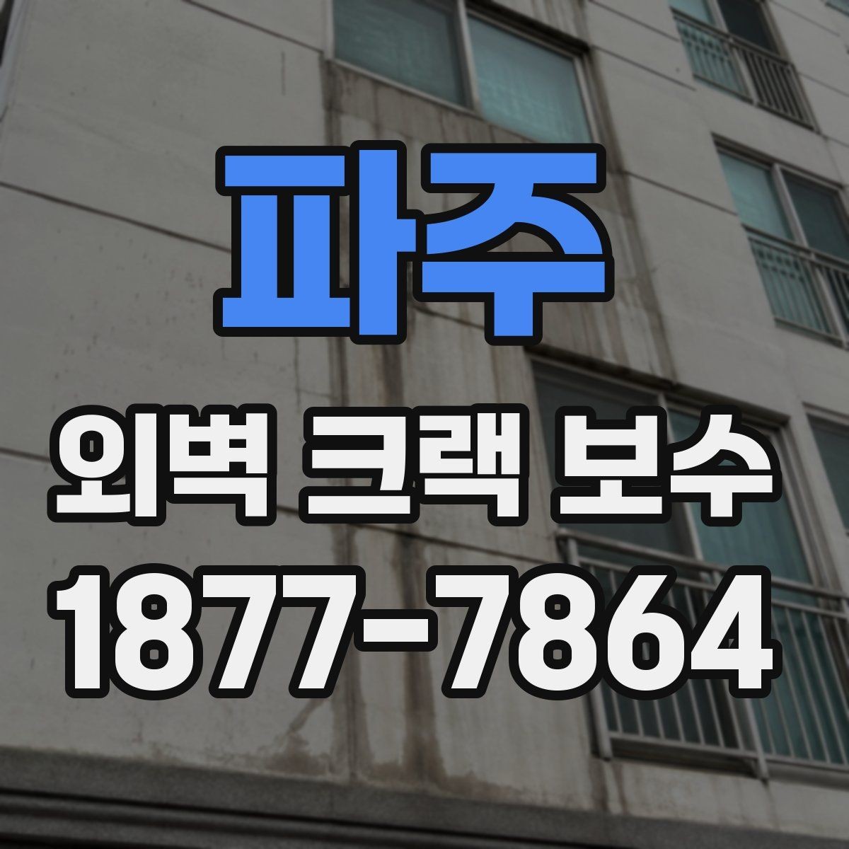 파주 외벽 크랙 보수 시 놓치기 쉬운 균열 주변 정리