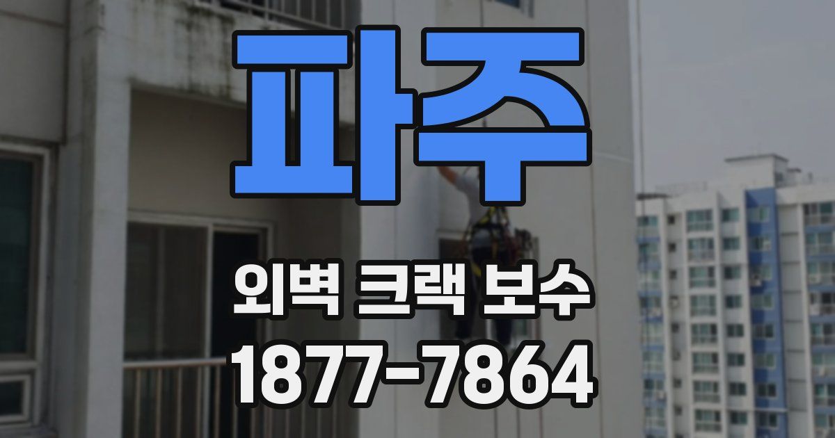 파주 외벽 크랙 보수