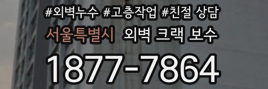 서울특별시 외벽 크랙 보수