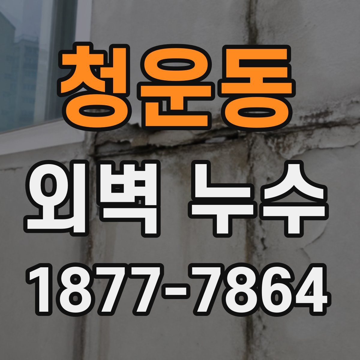 청운동 외벽 누수
