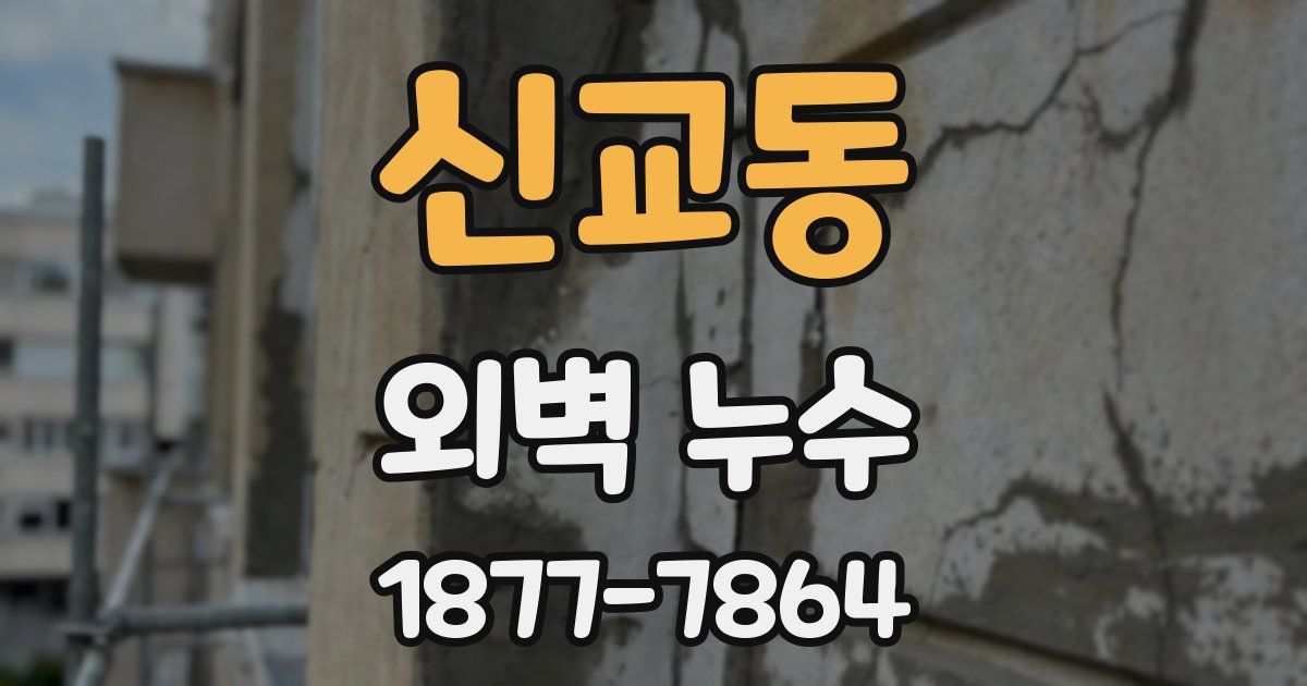 신교동 외벽 누수