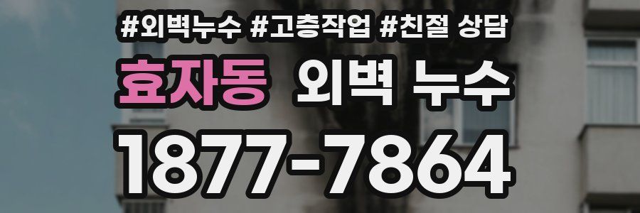 효자동 외벽 누수