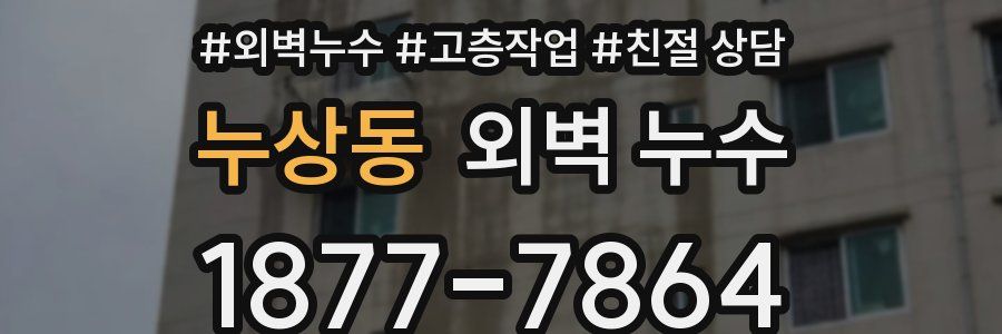 누상동 외벽 누수