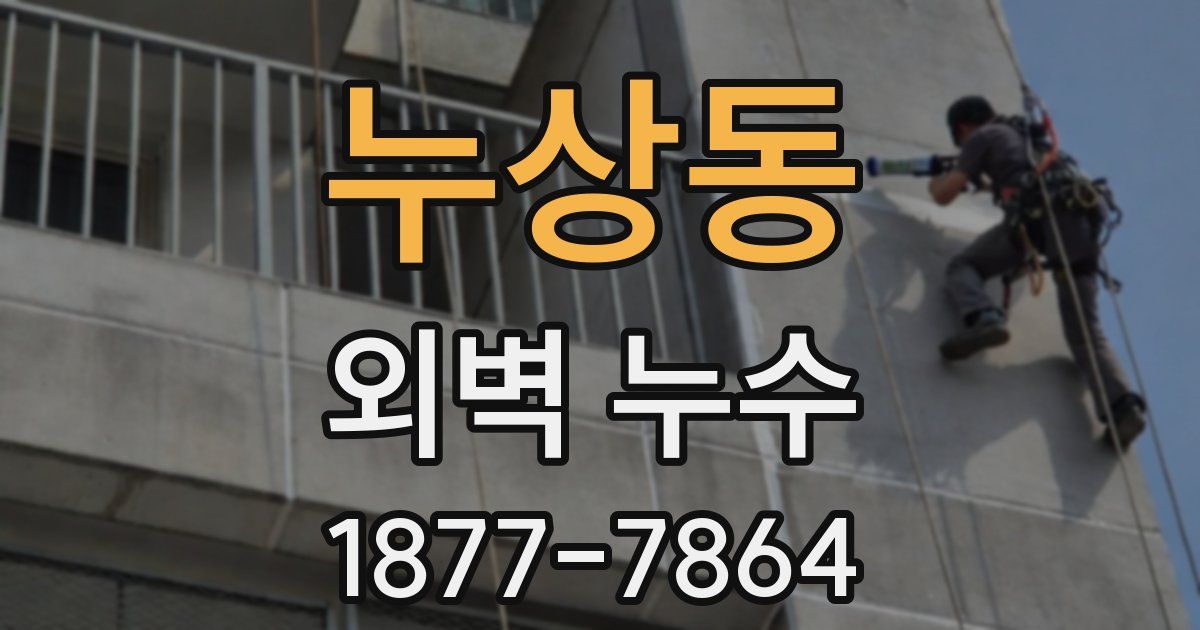 누상동 외벽 누수