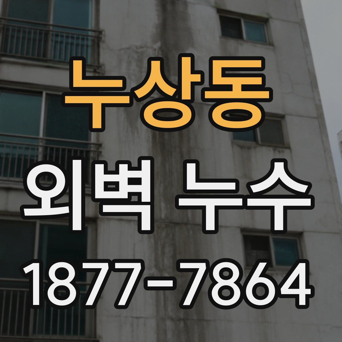 누상동 외벽 누수