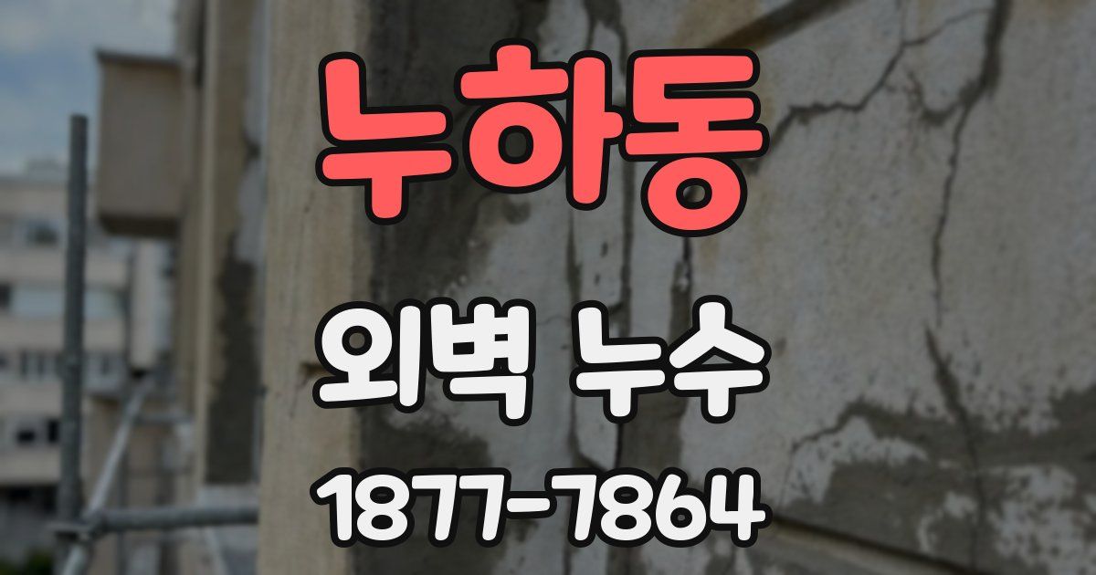 누하동 외벽 누수
