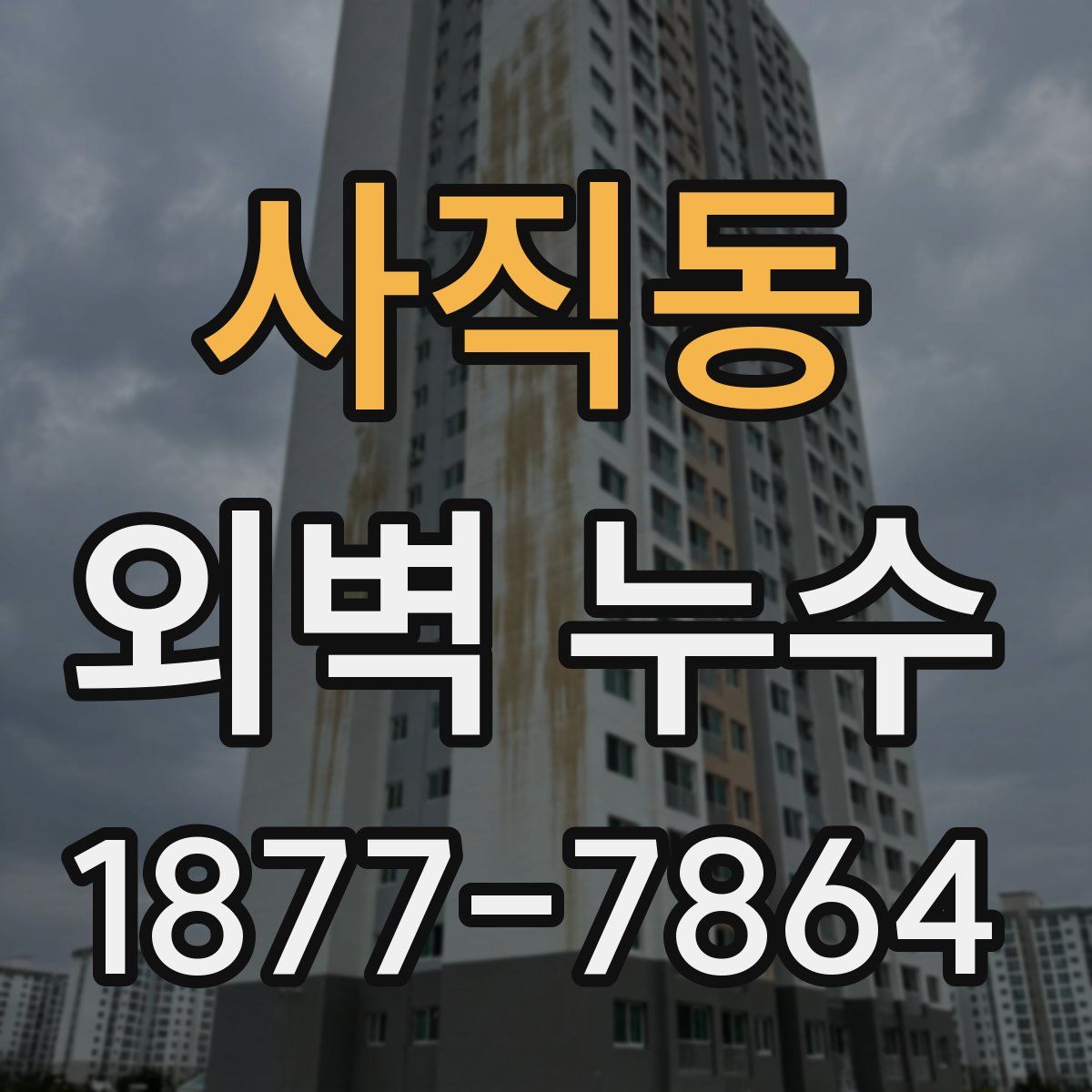 사직동 외벽 누수