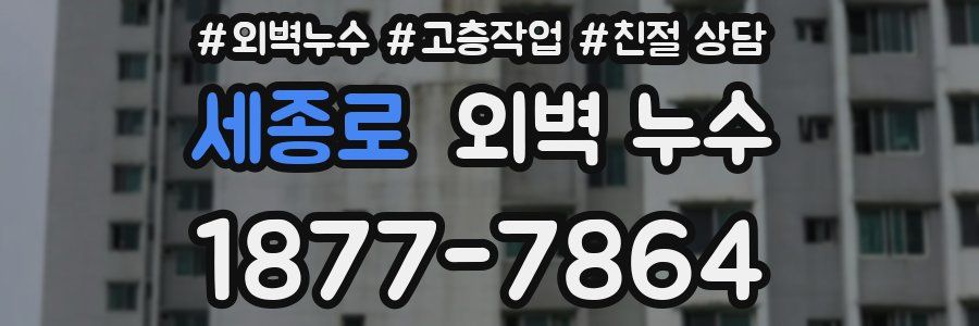 세종로 외벽 누수