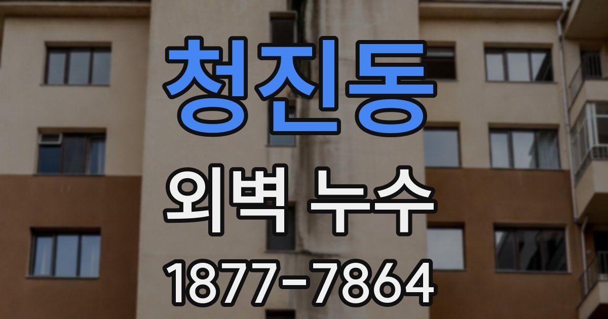 청진동 외벽 누수