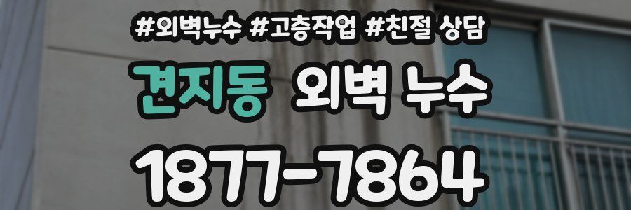 견지동 외벽 누수