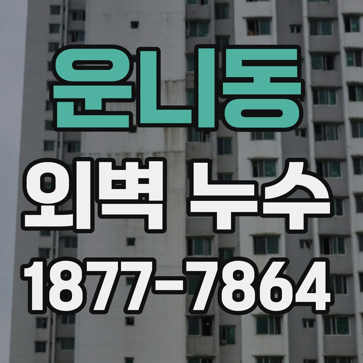 운니동 외벽 누수