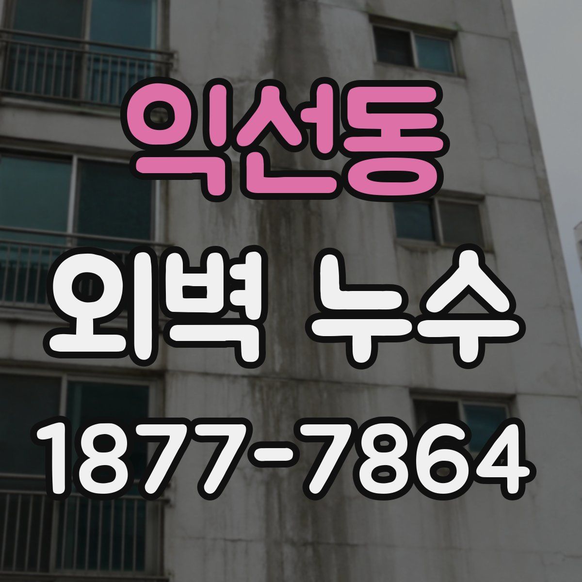 익선동 외벽 누수