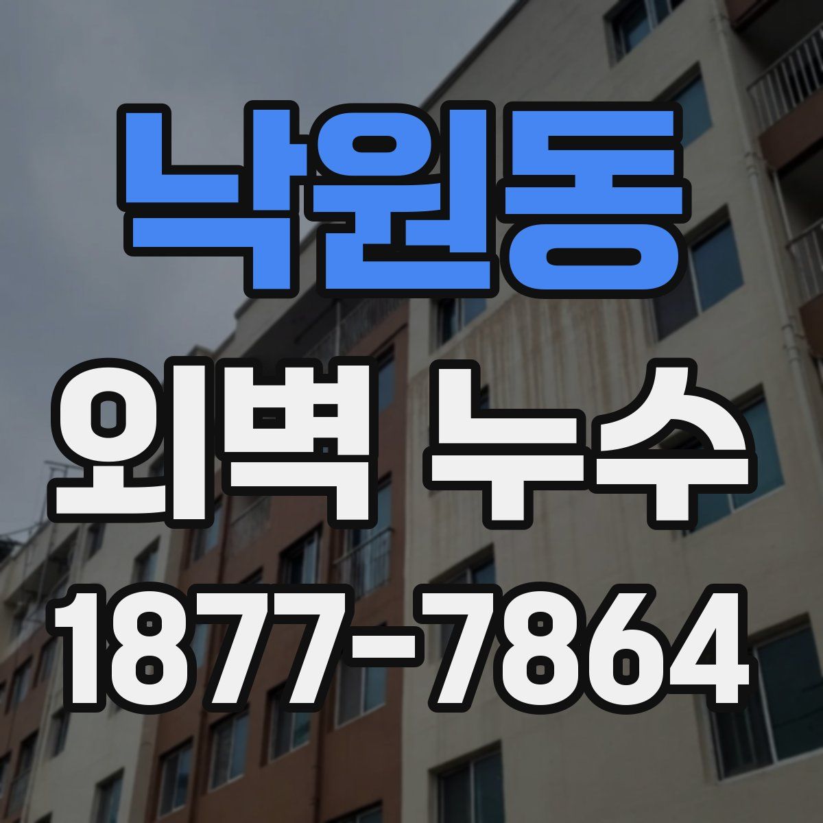 낙원동 외벽 누수