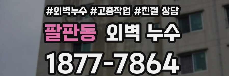 팔판동 외벽 누수