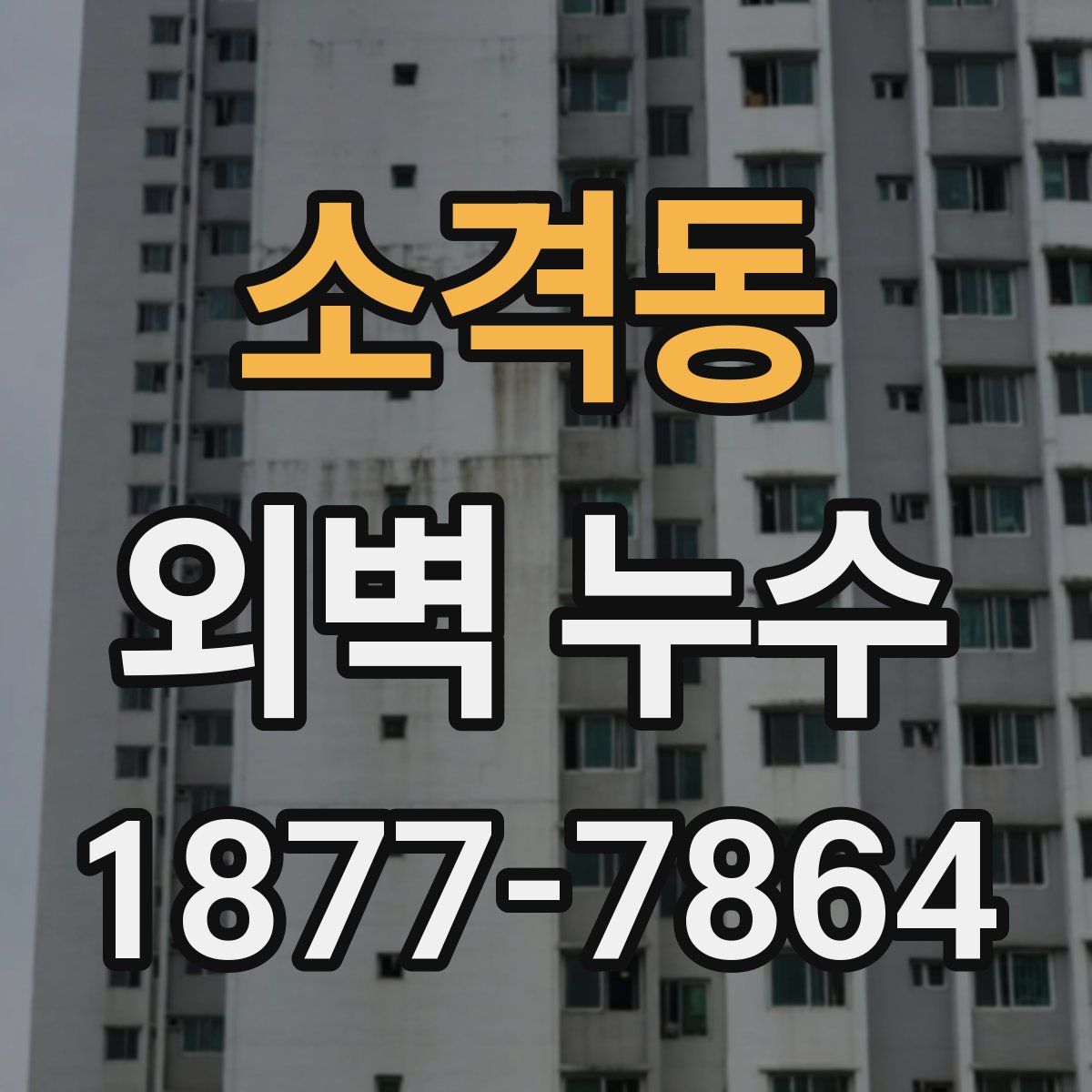 소격동 외벽 누수
